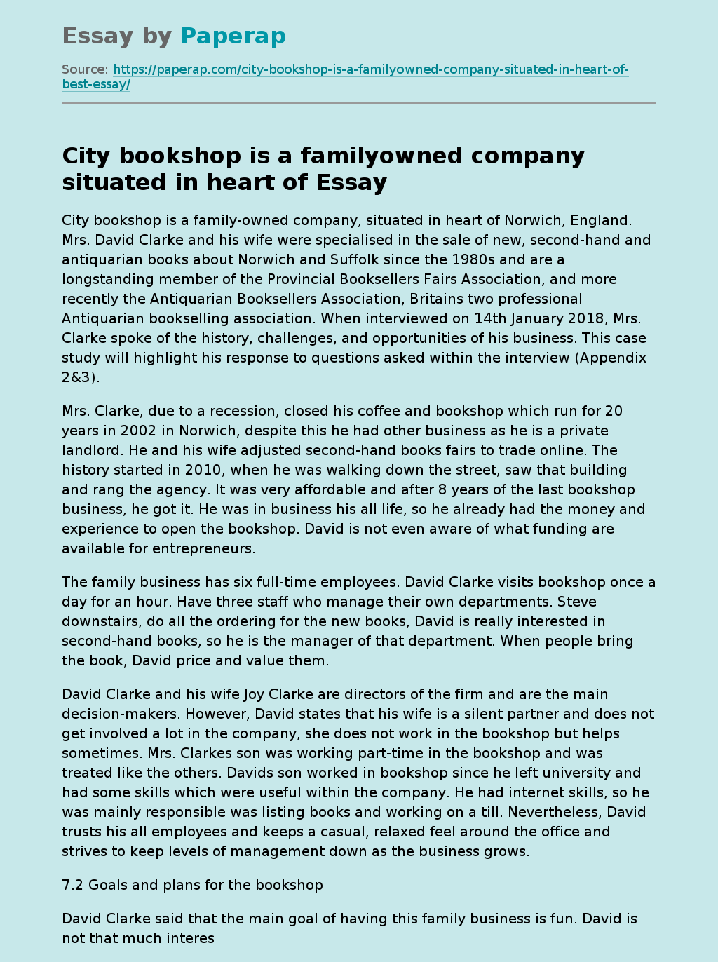 City bookshop is a familyowned company situated in heart of