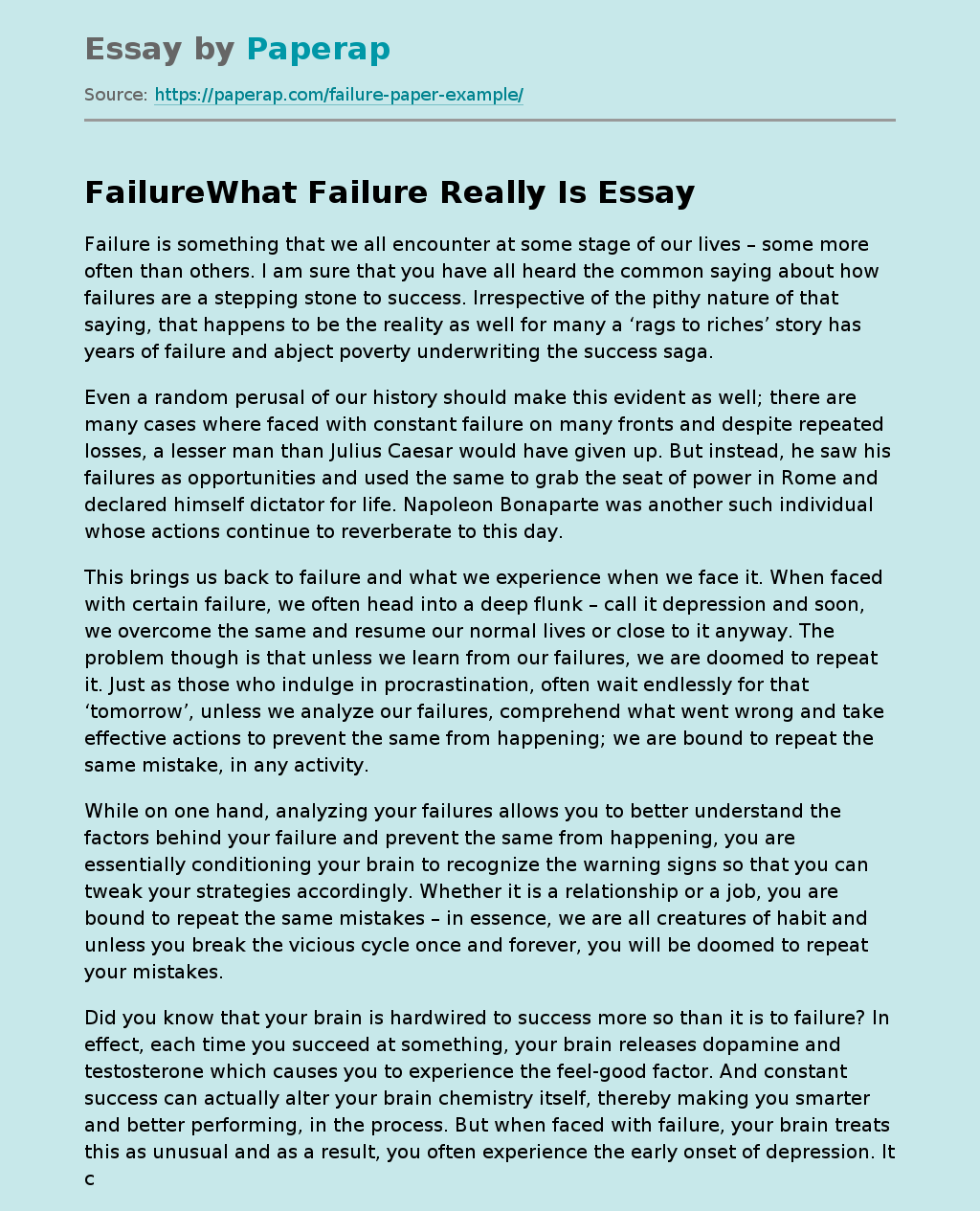public sector failure essay