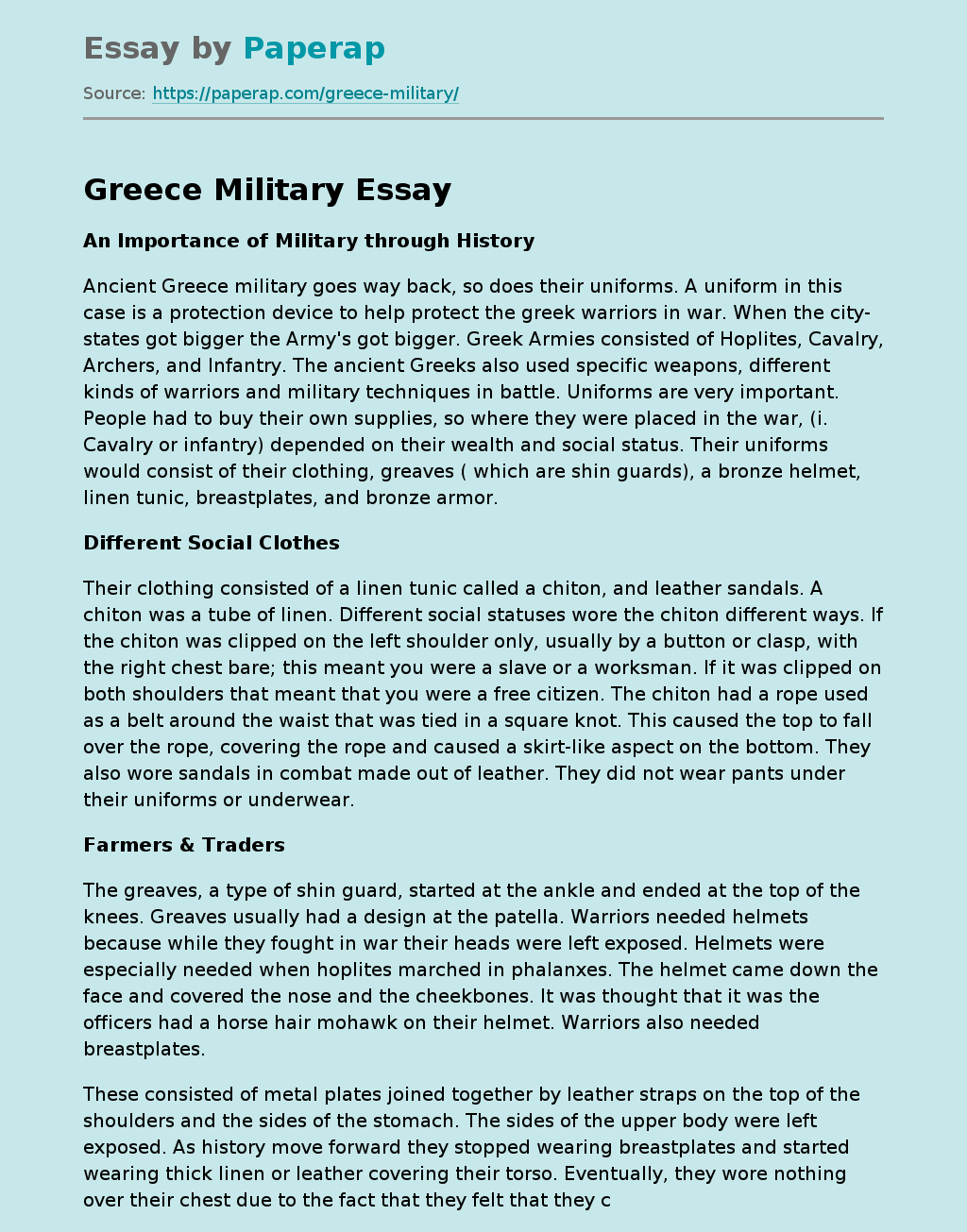 Greece Military