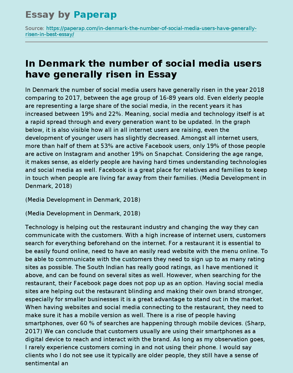 Social Media and Its Role