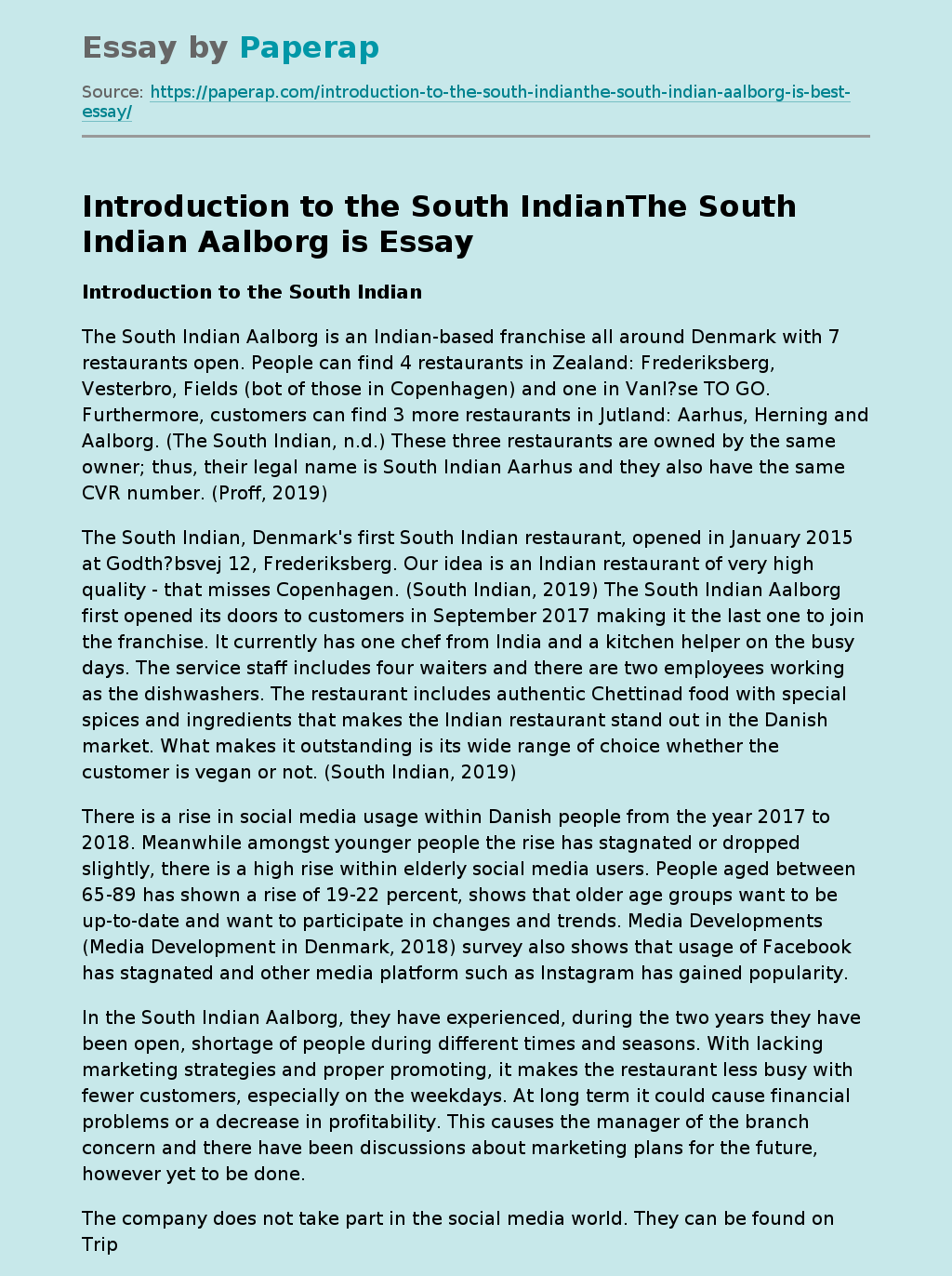 Introduction to the South Indian