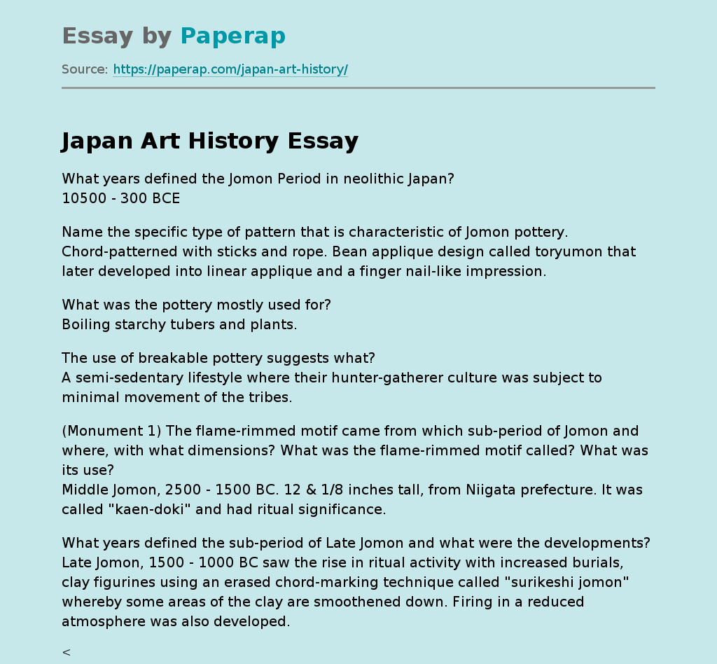 Japan Art History