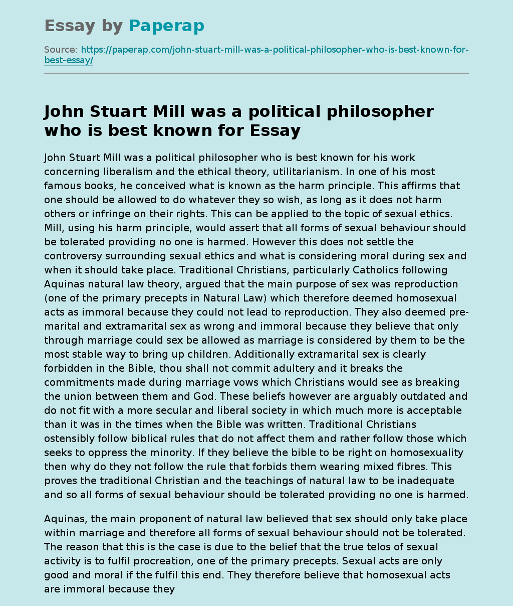 essays by john stuart mill