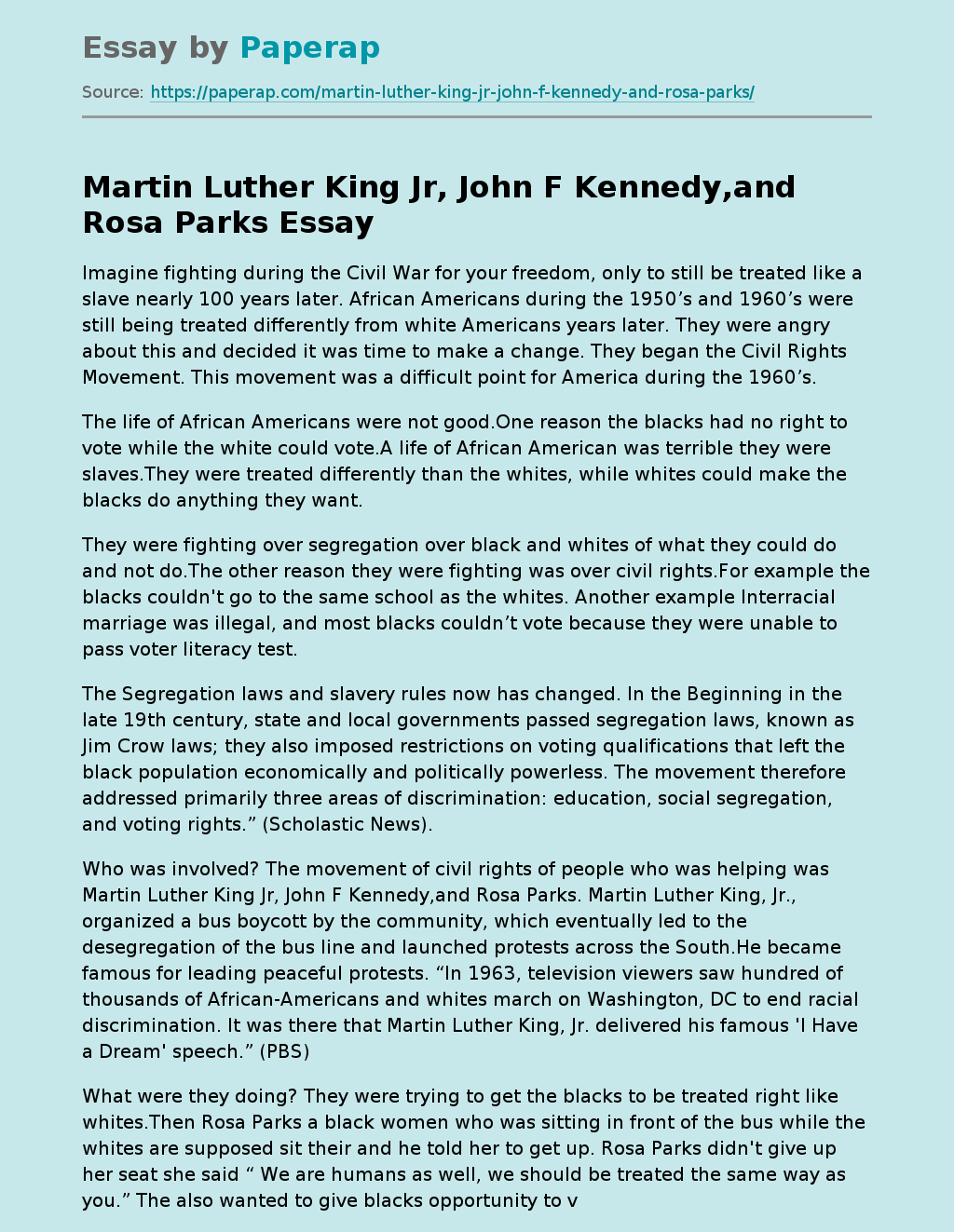 Martin Luther King Jr, John F Kennedy,and Rosa Parks
