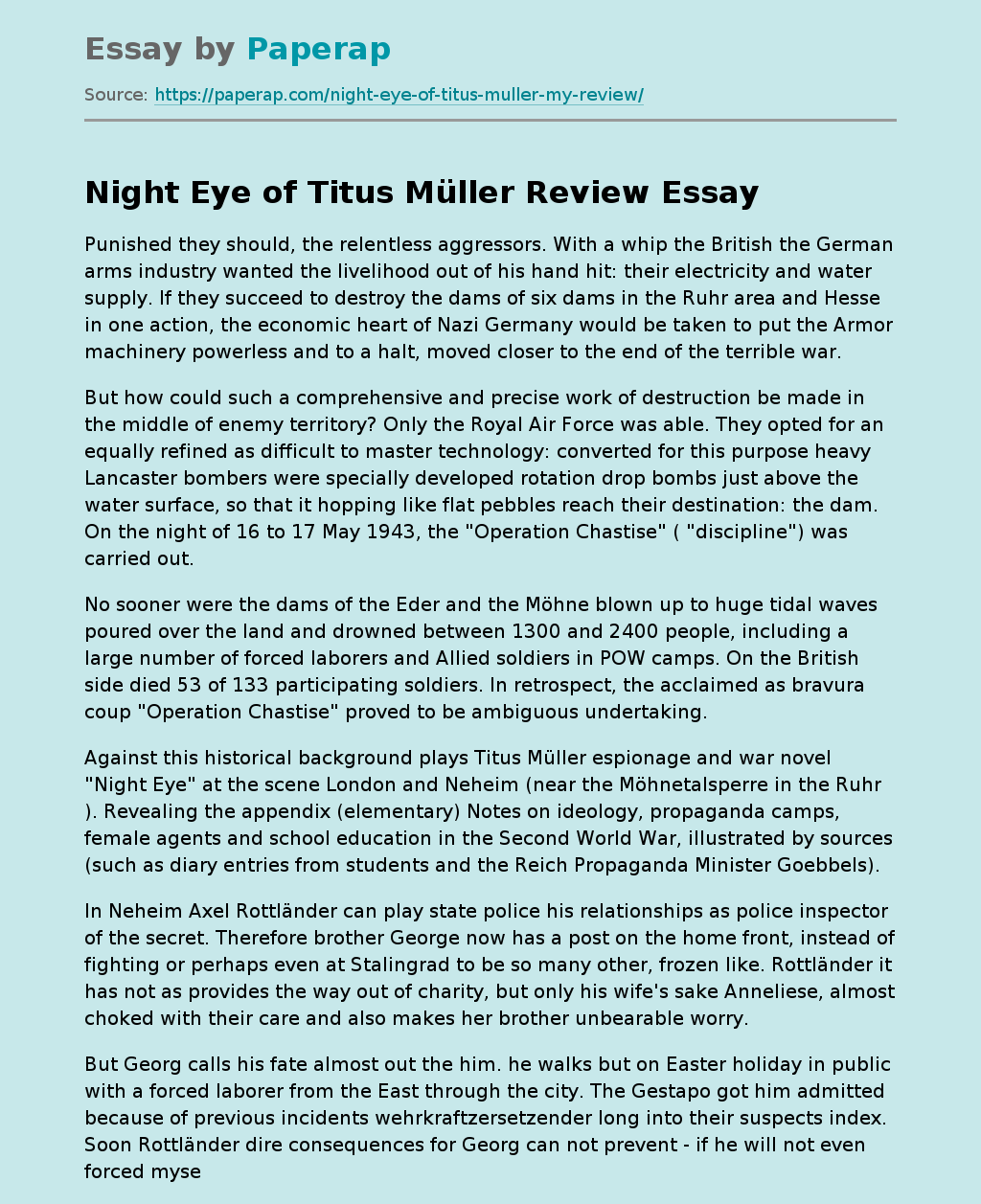 "Night Eye" of Titus Müller