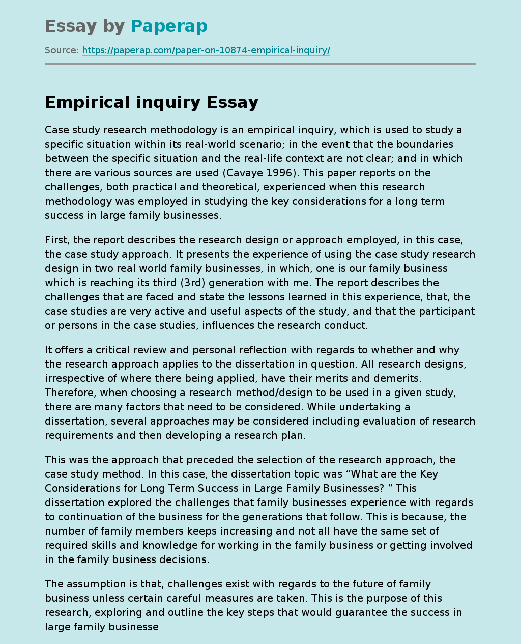 How Empirical Research Is Used