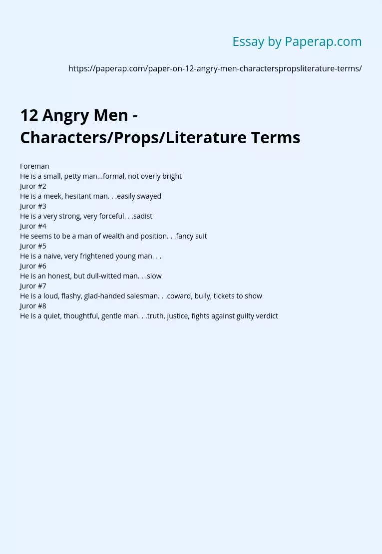 12 angry men paper