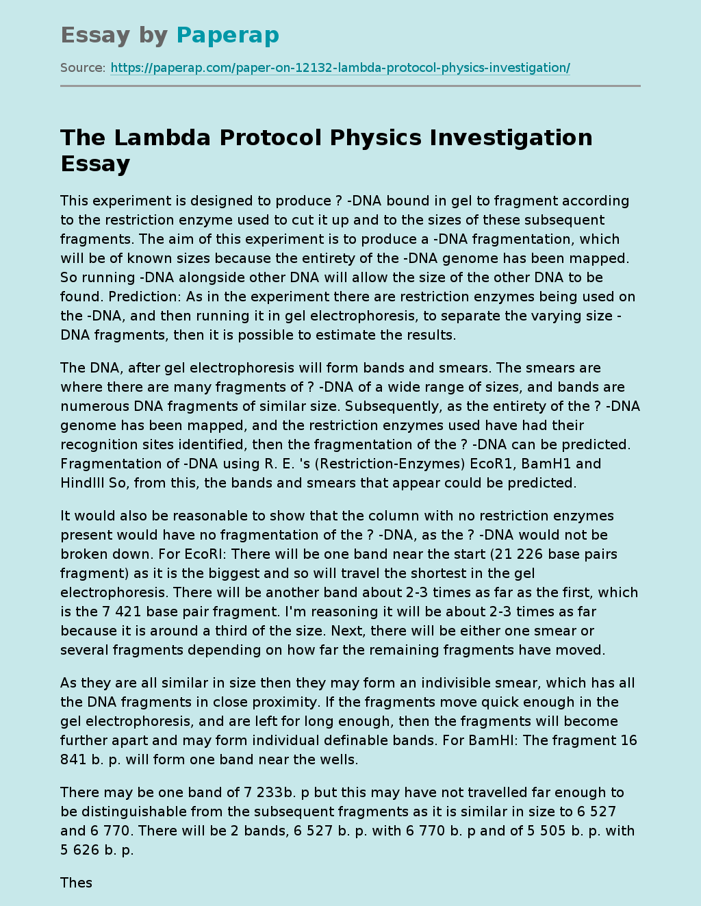 The Lambda Protocol Physics Investigation