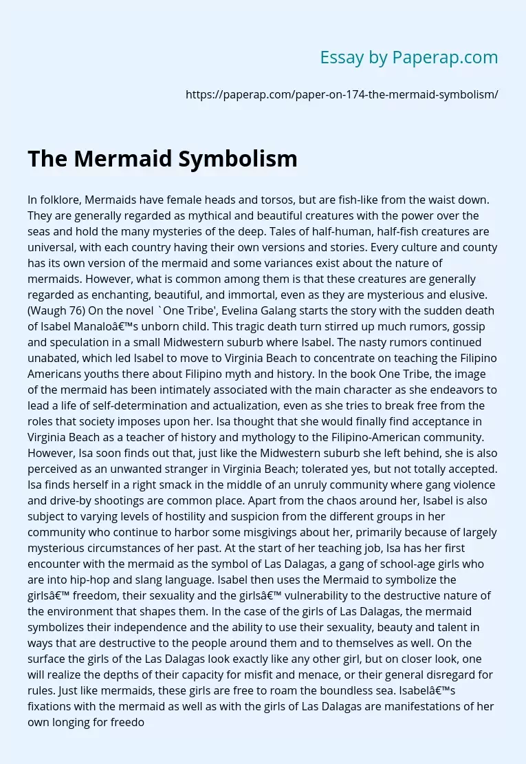 The Mermaid Symbolism