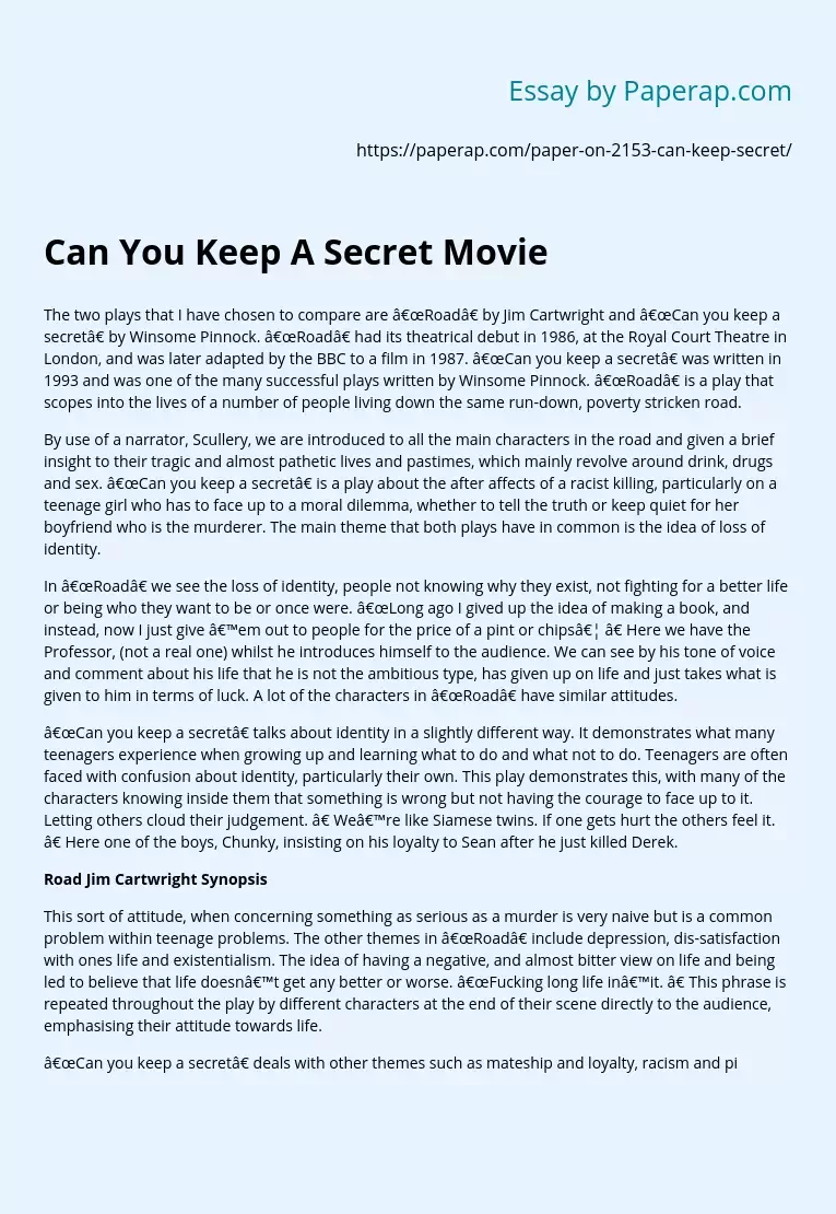 Can You Keep A Secret Movie