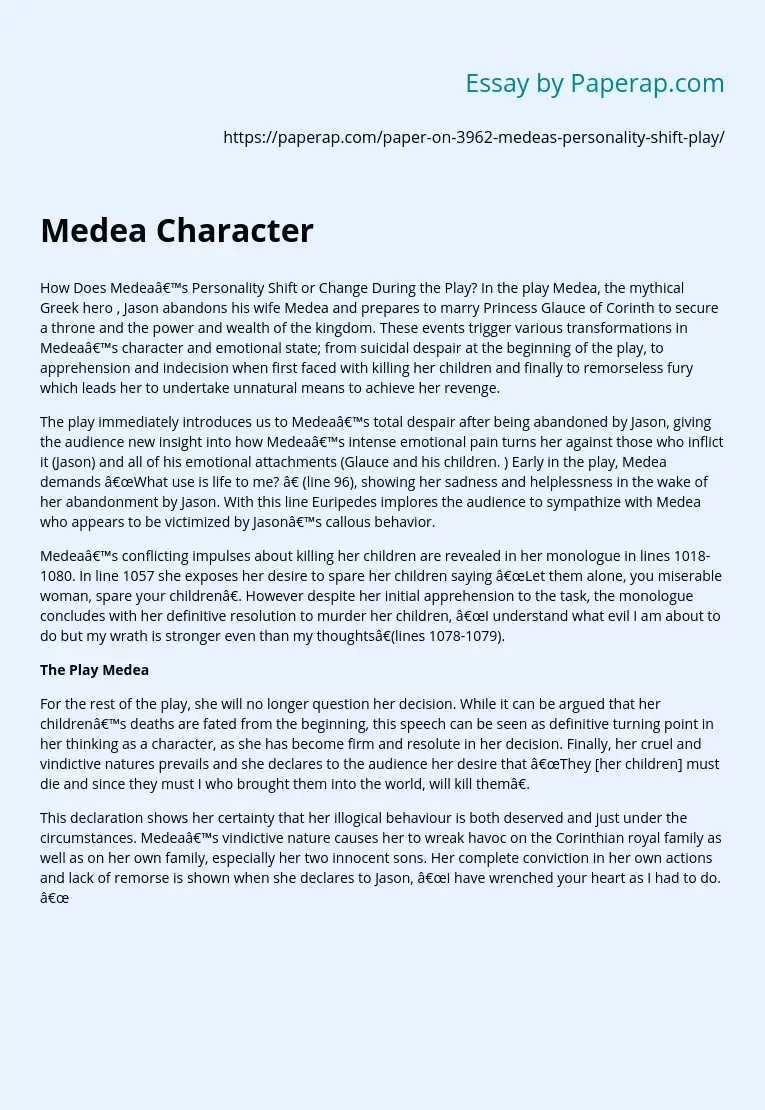 Medea Character