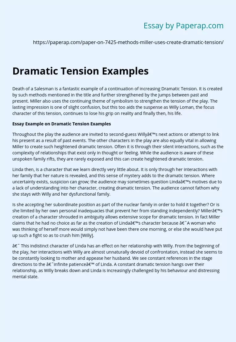 Dramatic Tension Examples
