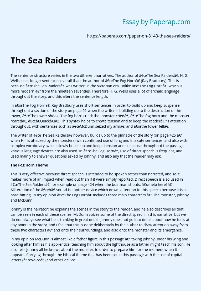 The Sea Raiders