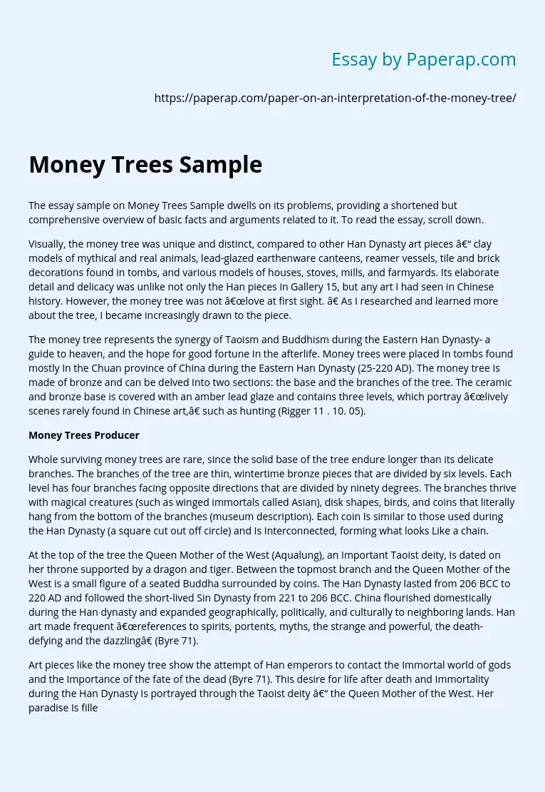Money Trees Sample