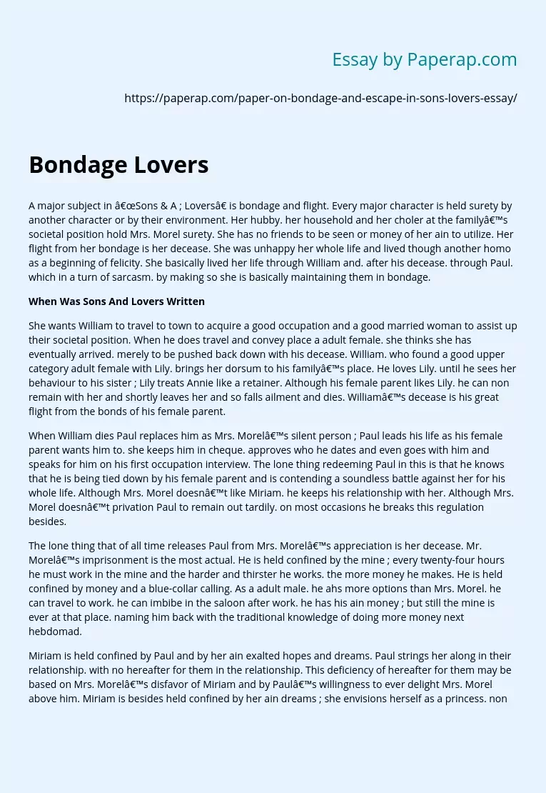 Bondage Lovers