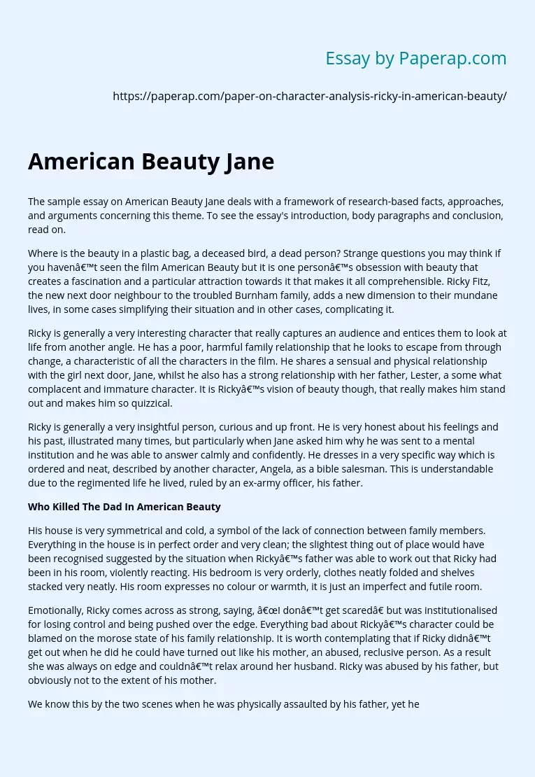 American Beauty Jane
