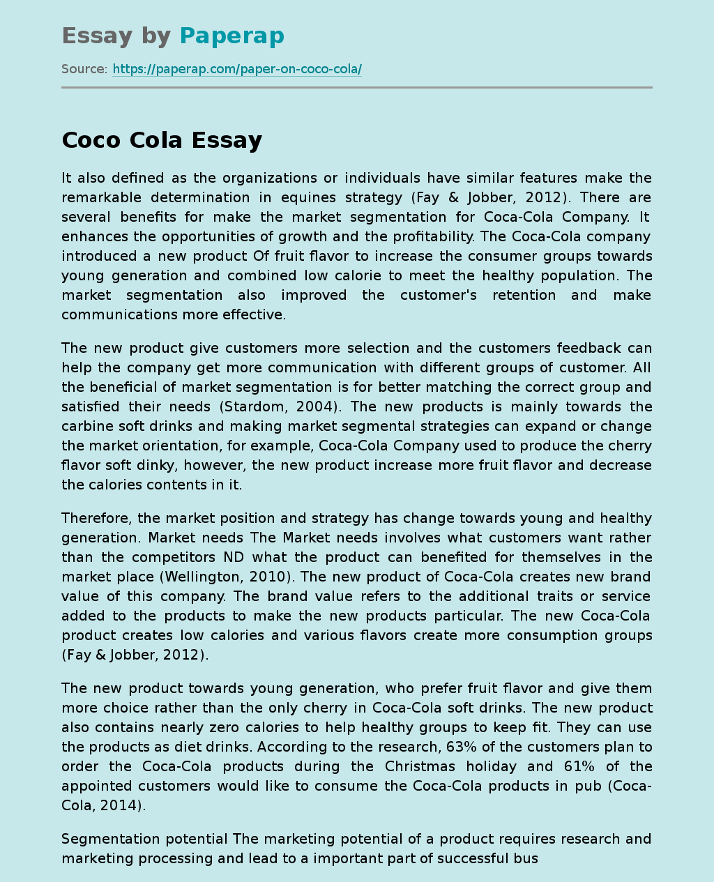 Coco Cola: Successful Business Strategies