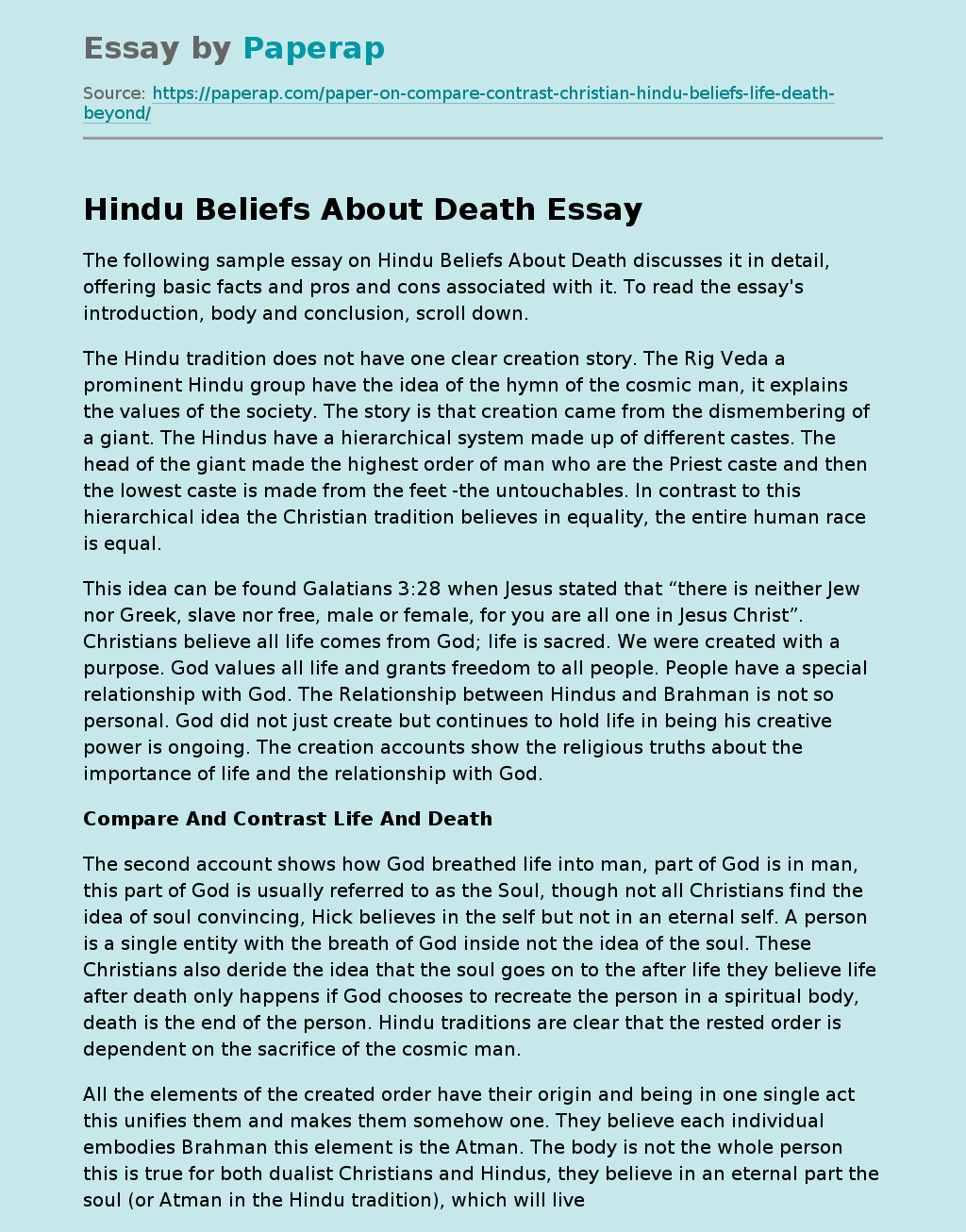the hindu essay topics