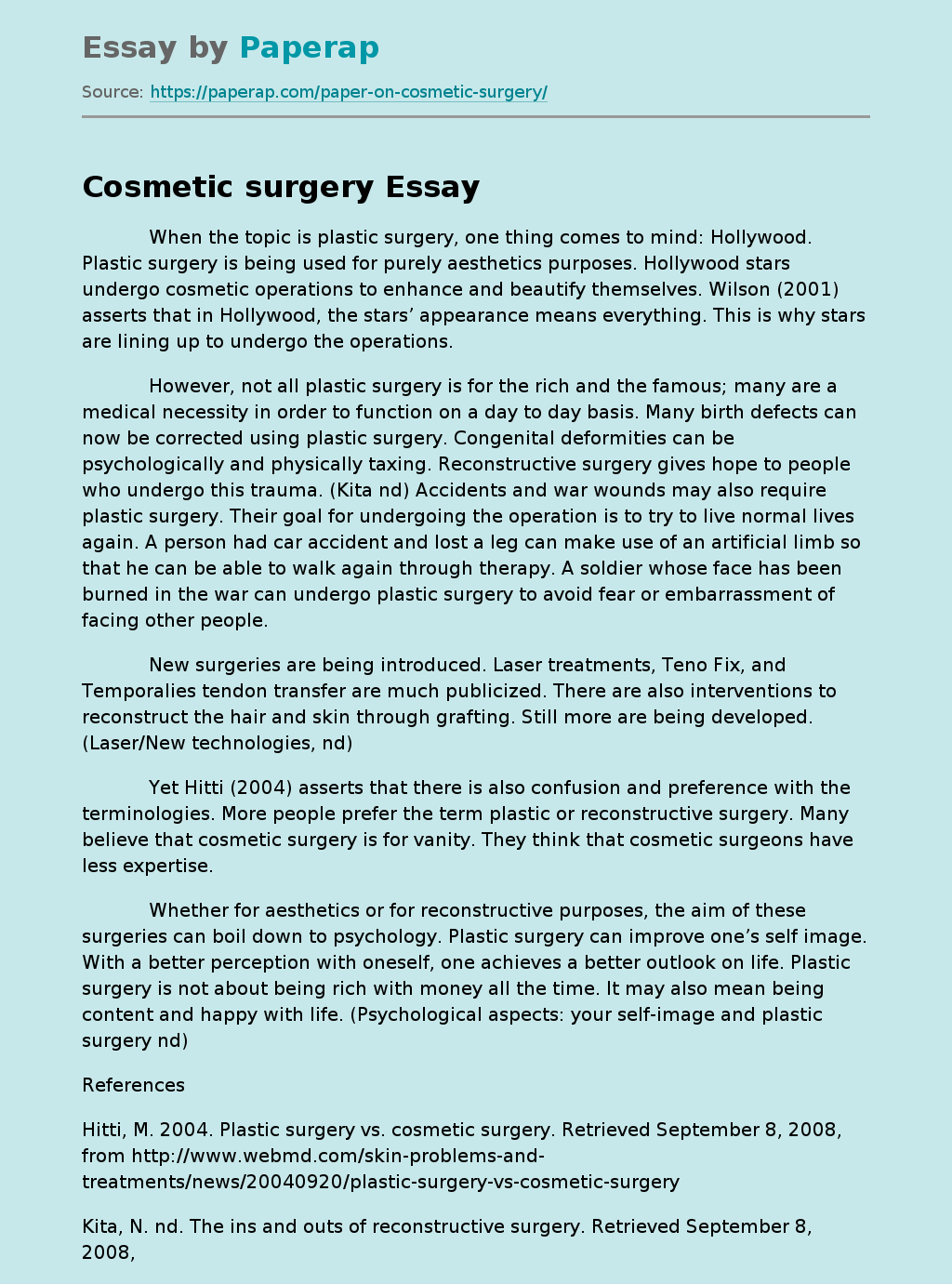 Cosmetic surgery Hollywood