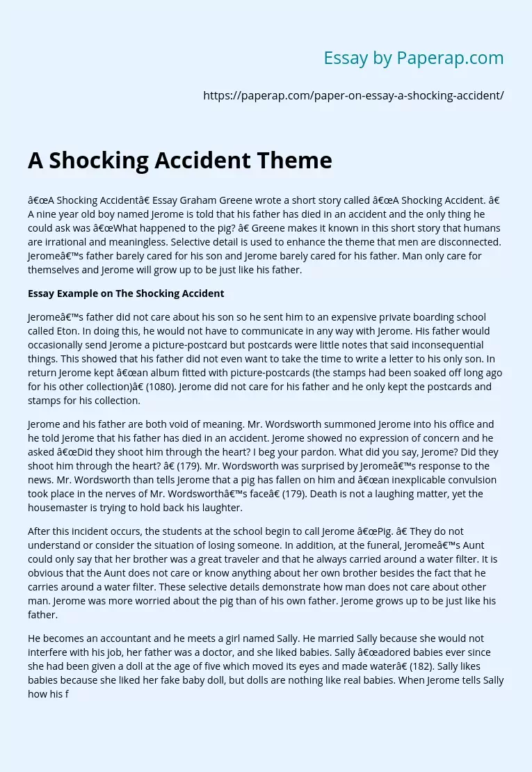 A Shocking Accident Theme