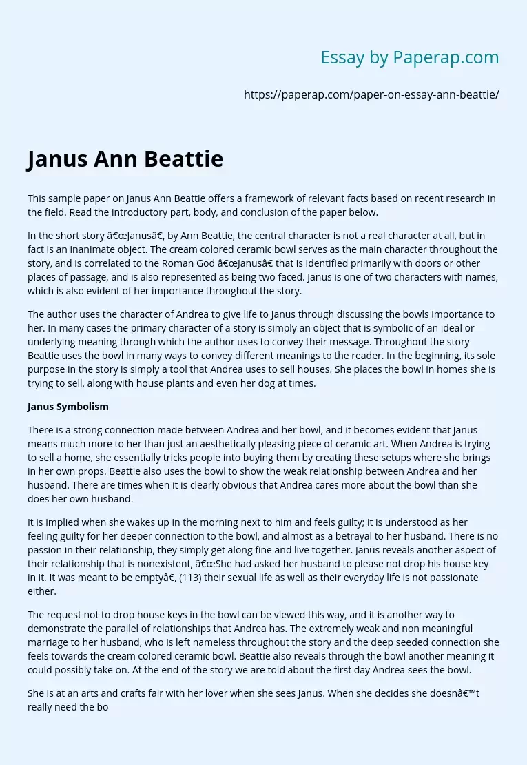 Janus Ann Beattie