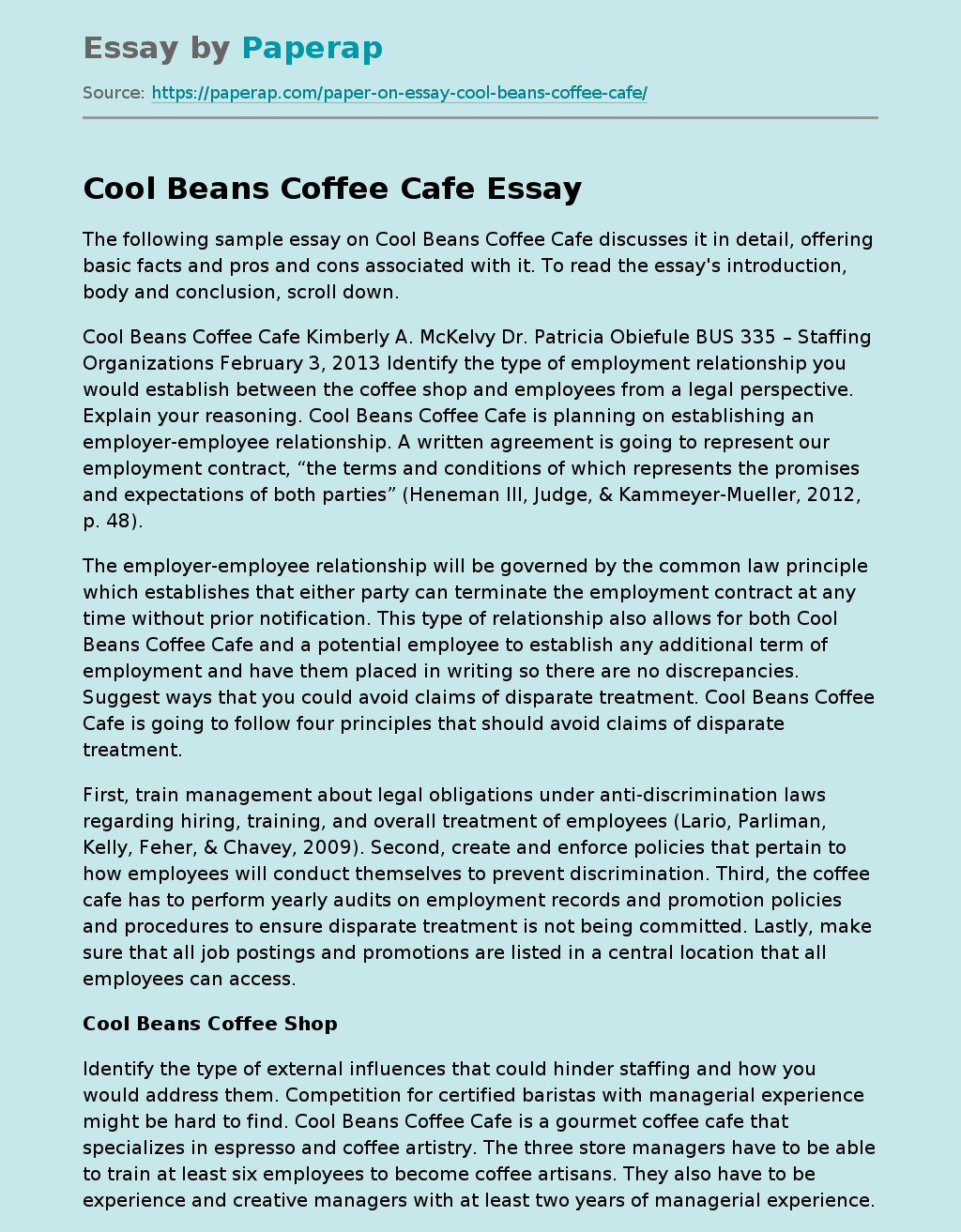 Cool Beans Coffee Cafe