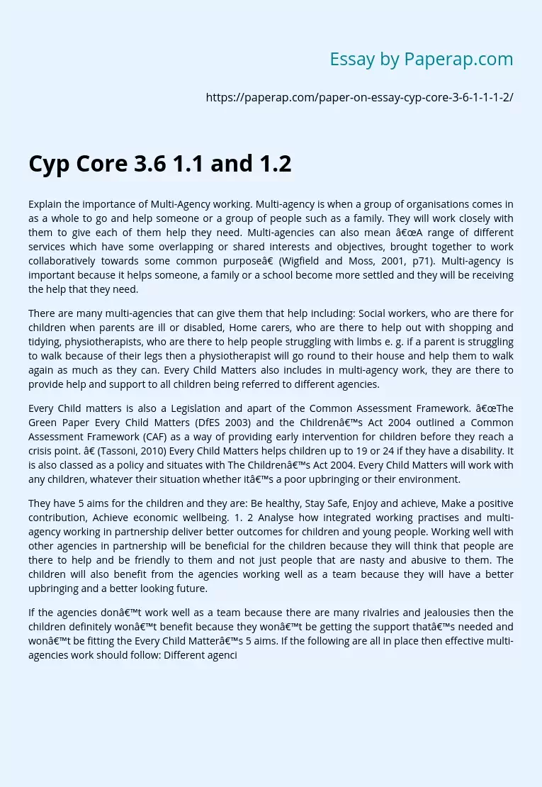 Cyp Core 3.6 1.1 and 1.2