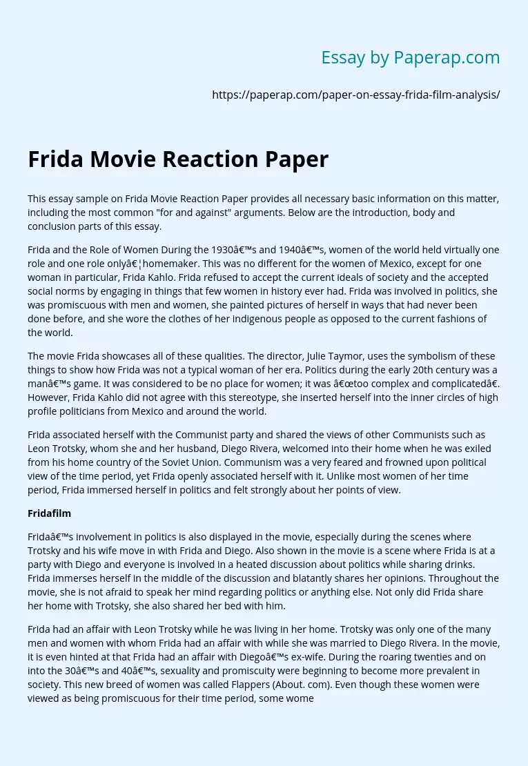 how to write a reaction paper to a film