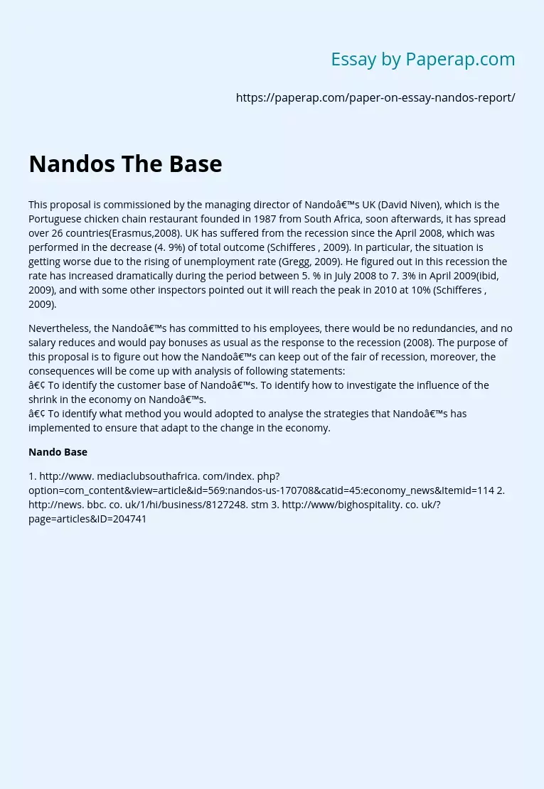Nandos The Base