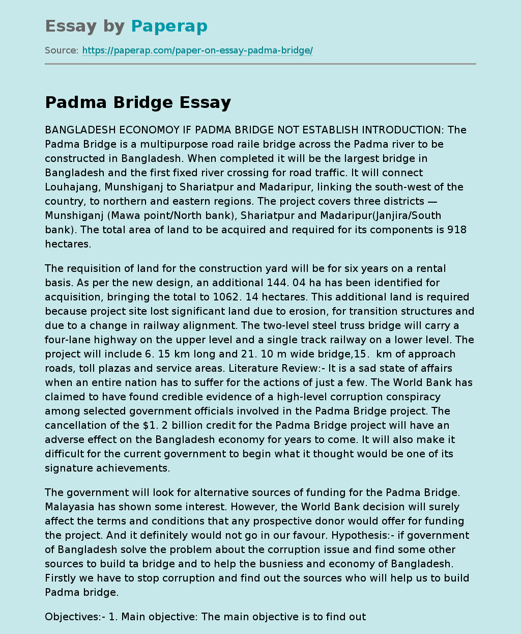 Padma Bridge's Impact on Bangladesh Economy