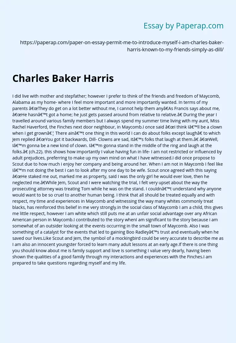 Charles Baker Harris