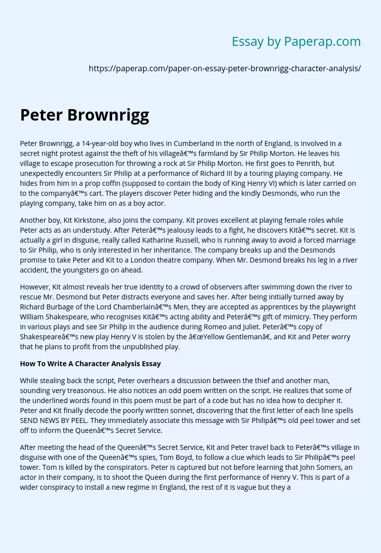 Peter Brownrigg