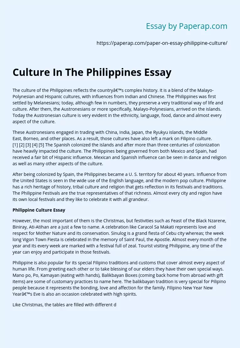 i love philippines essay