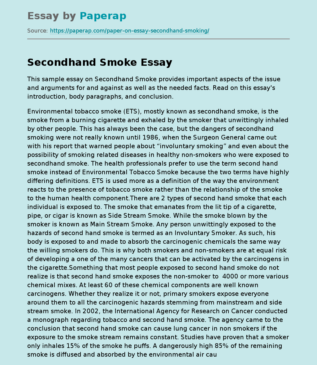 Secondhand Smoke