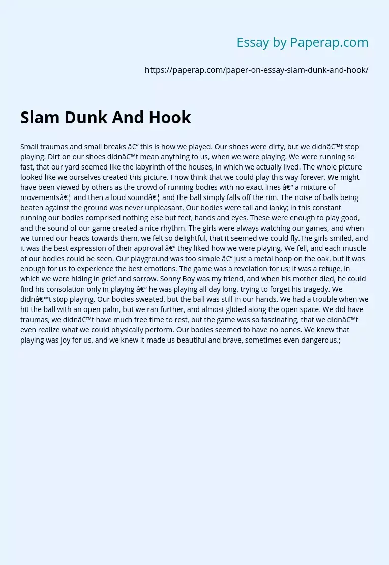 Slam Dunk And Hook