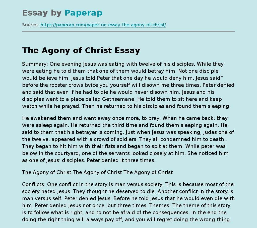 The Agony of Christ