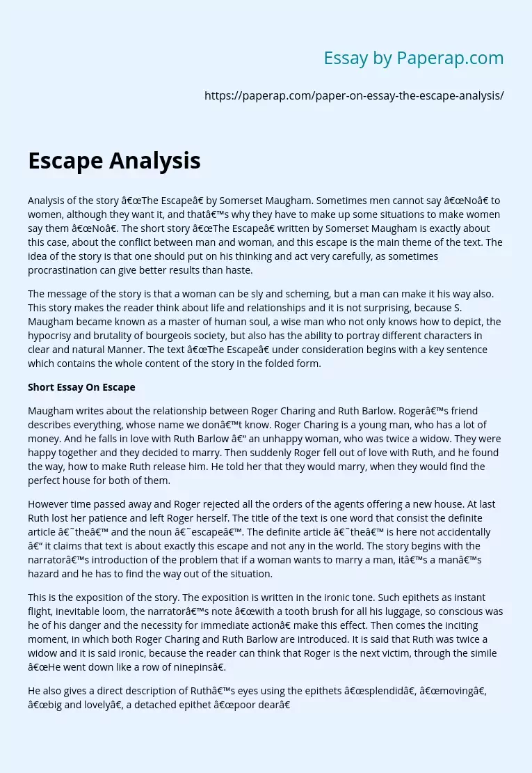 Escape Analysis