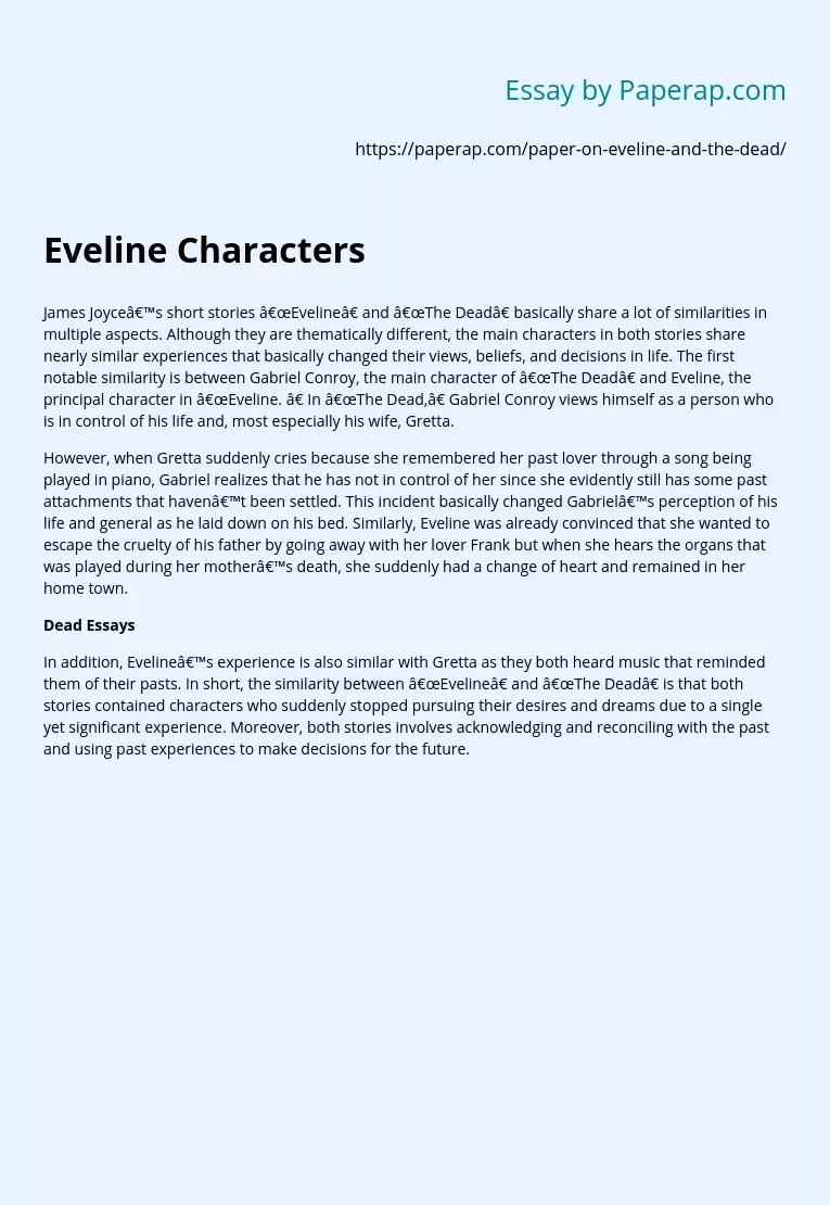Eveline Characters