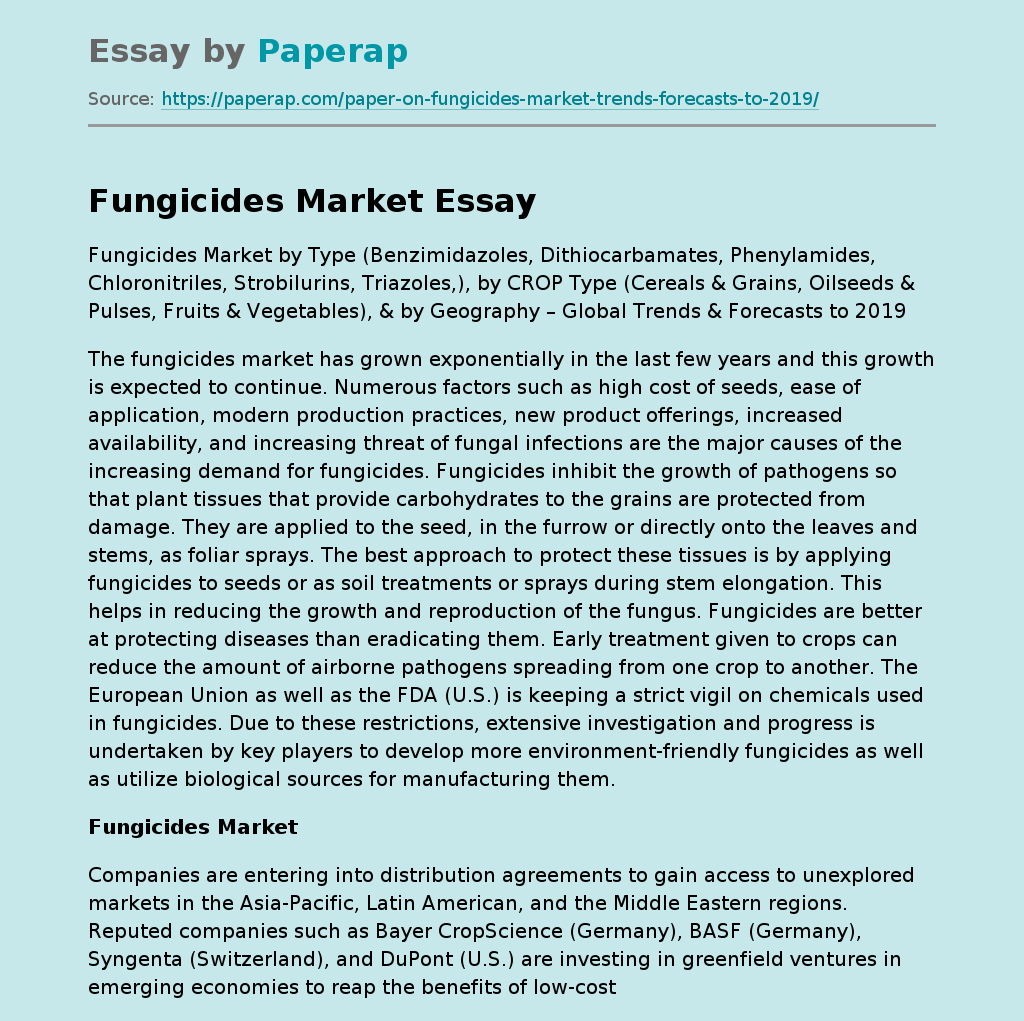 Fungicides Market