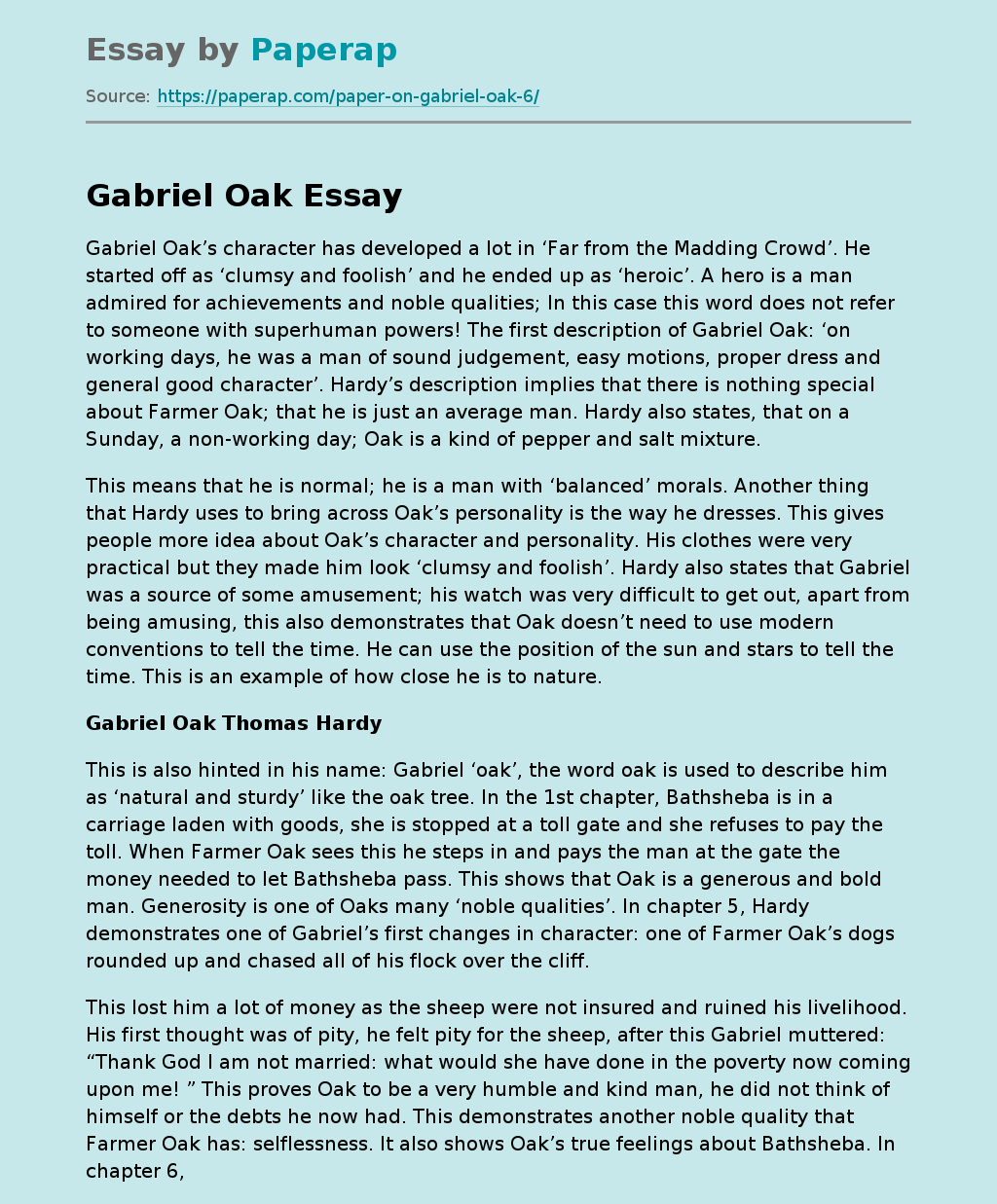 Gabriel Oak