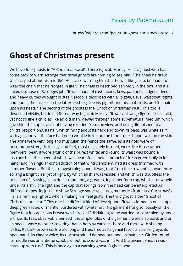 Ghost Of Christmas Present