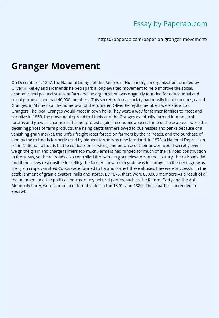Granger Movement