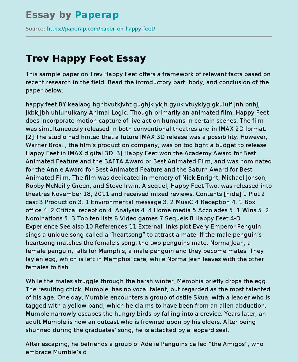 Trev Happy Feet