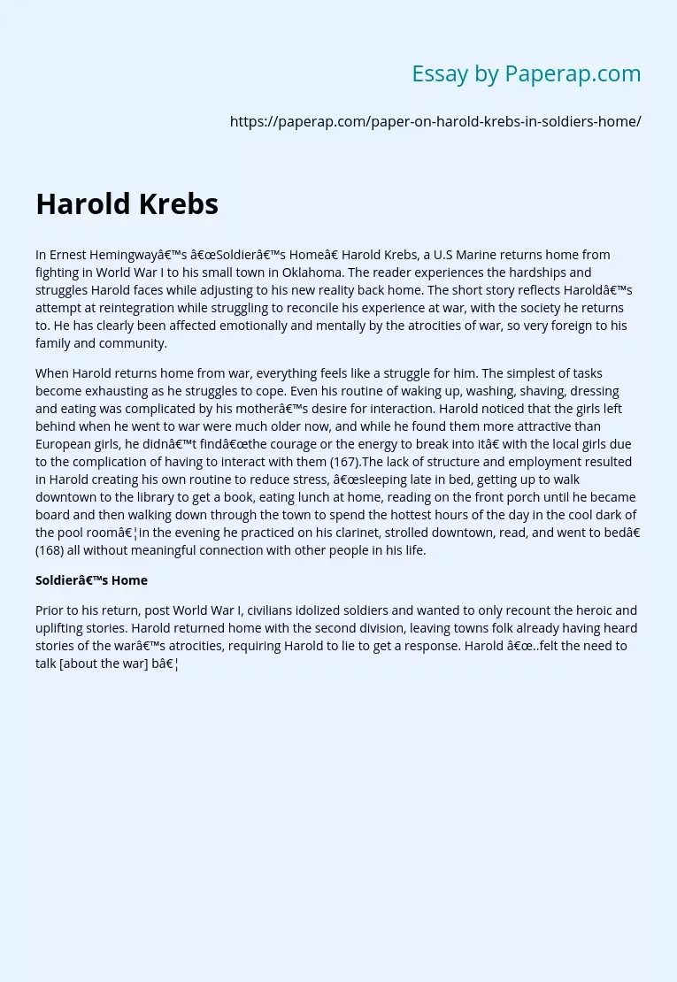 Harold Krebs