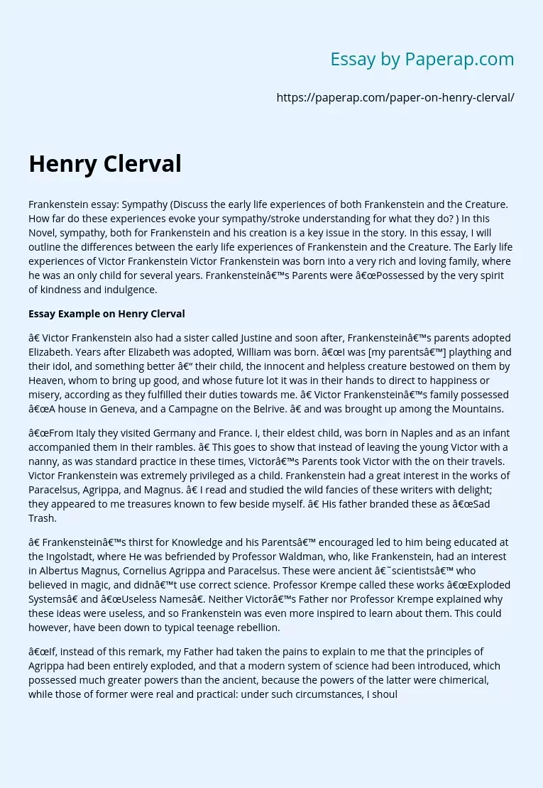Henry Clerval