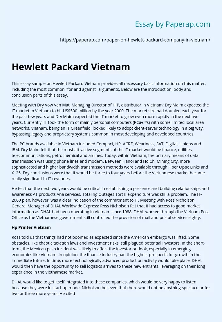 Hewlett Packard Vietnam