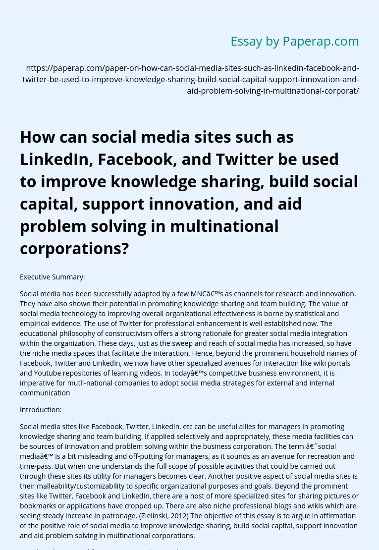 How can social media sites such as LinkedIn, Facebook, and Twitter