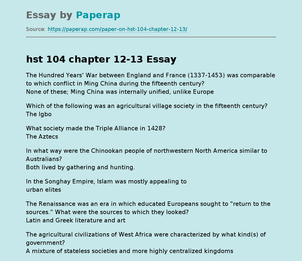 hst 104 chapter 12-13