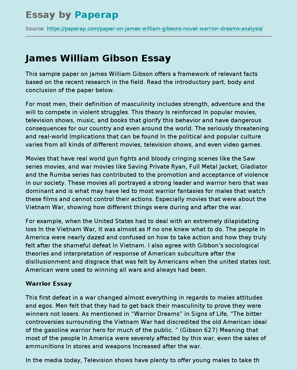 James William Gibson