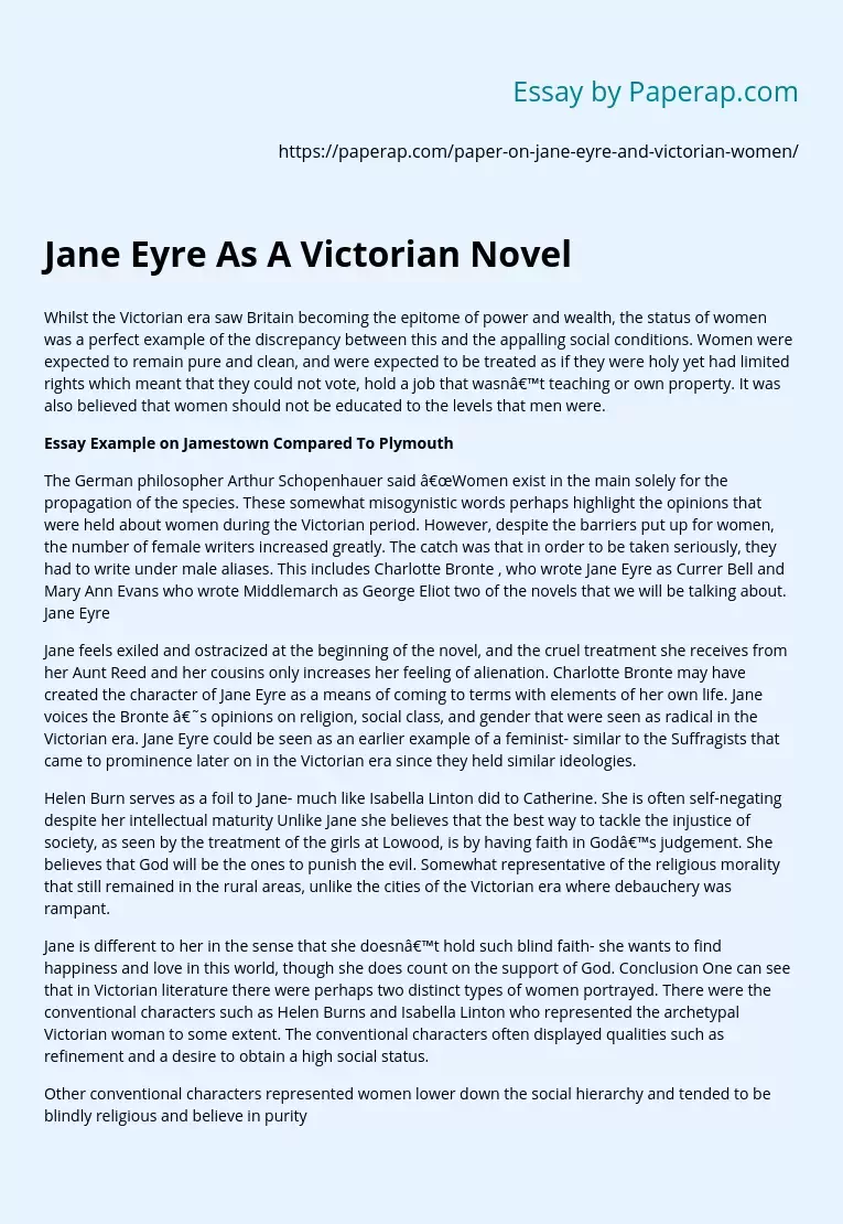 Реферат: Imagery In Jane Eyre Essay Research Paper